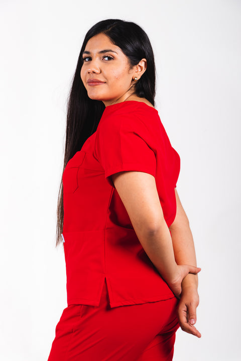 Addison rojo dama