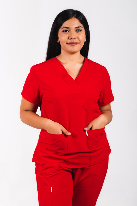 Addison rojo dama