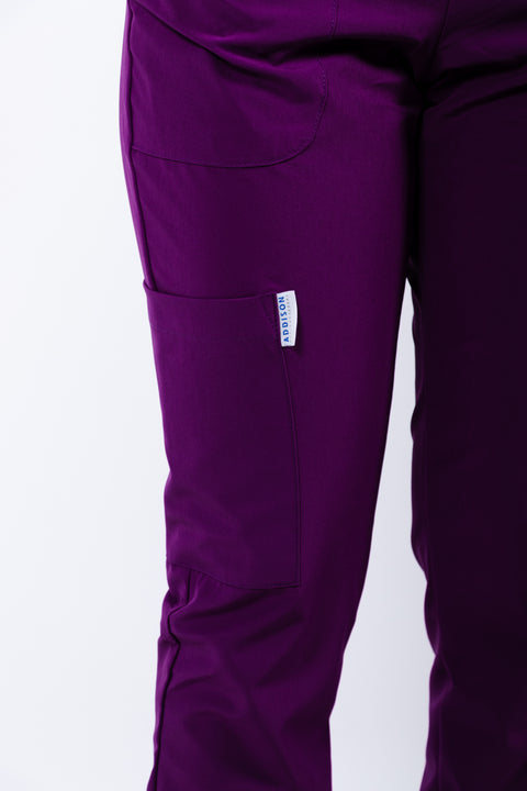 Pantalon addison morado dama talla MEDIANA