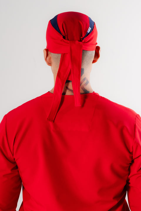 Gorro clásico rojo-marino
